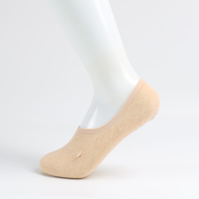 Chaussettes invisibles en coton pour femmes, couleur naturelle, vente en gros, été, sans spectacle