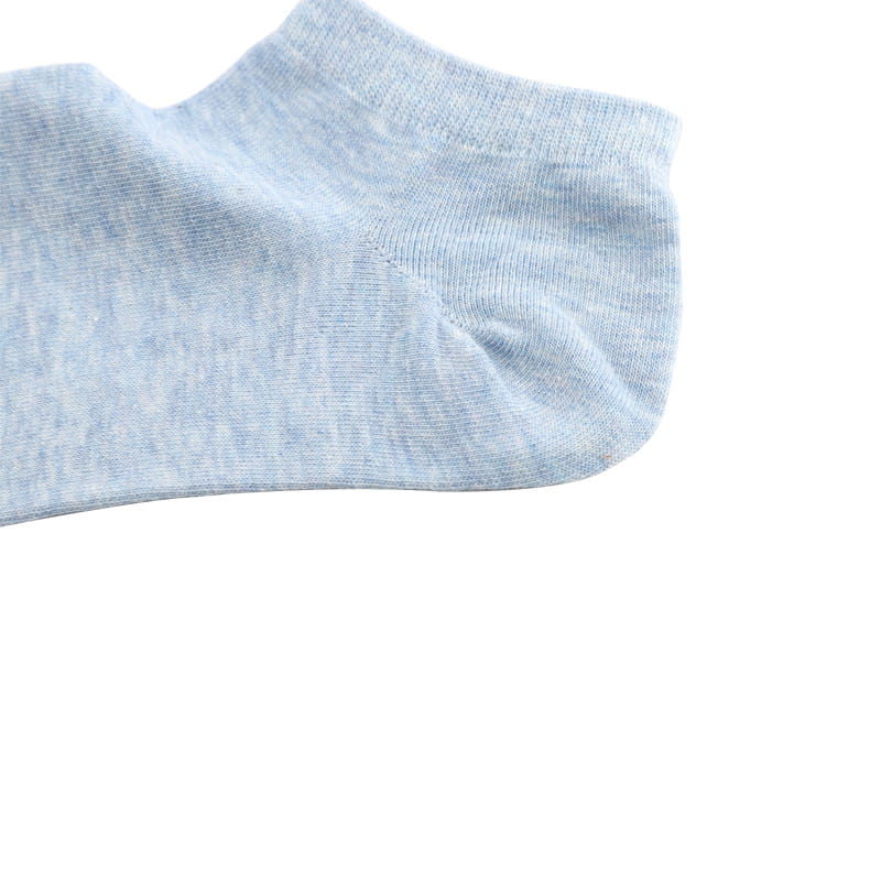 Chaussettes bateau femme en coton peigné uni couture main