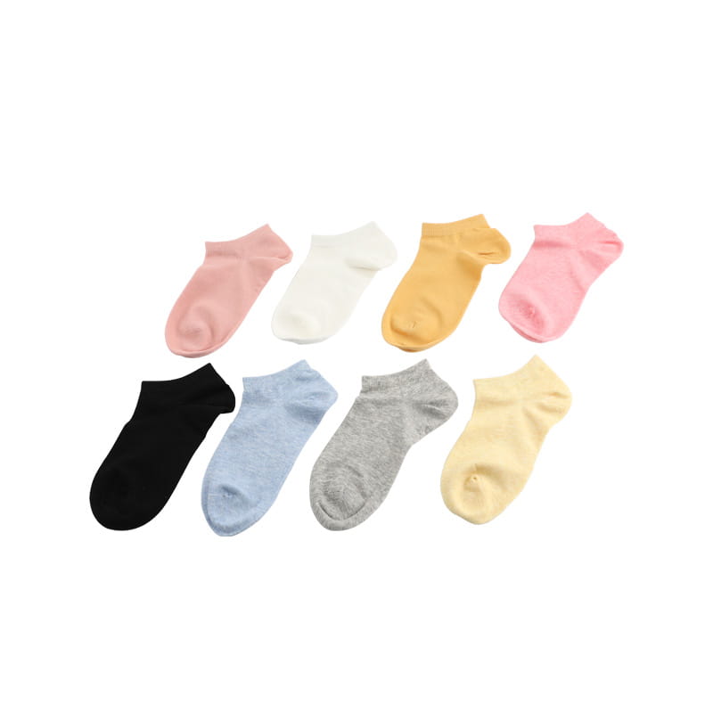 Chaussettes bateau femme en coton peigné uni couture main