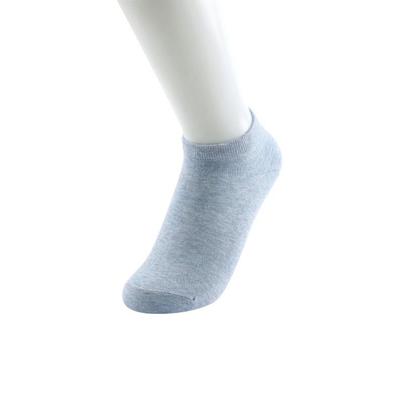 Chaussettes bateau femme en coton peigné uni couture main