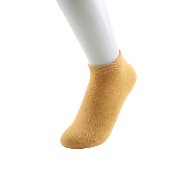 Chaussettes bateau femme en coton peigné uni couture main