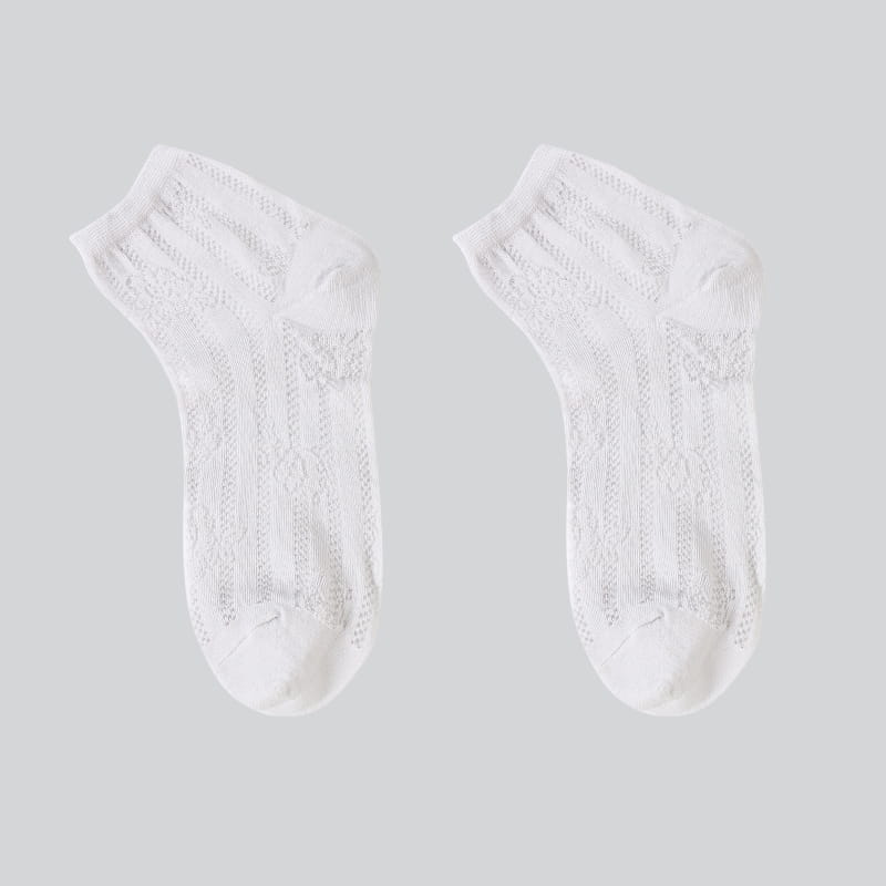 Chanvre antibactérien et déodorant fine rose fleur cachée chaussettes décontractées pour femmes