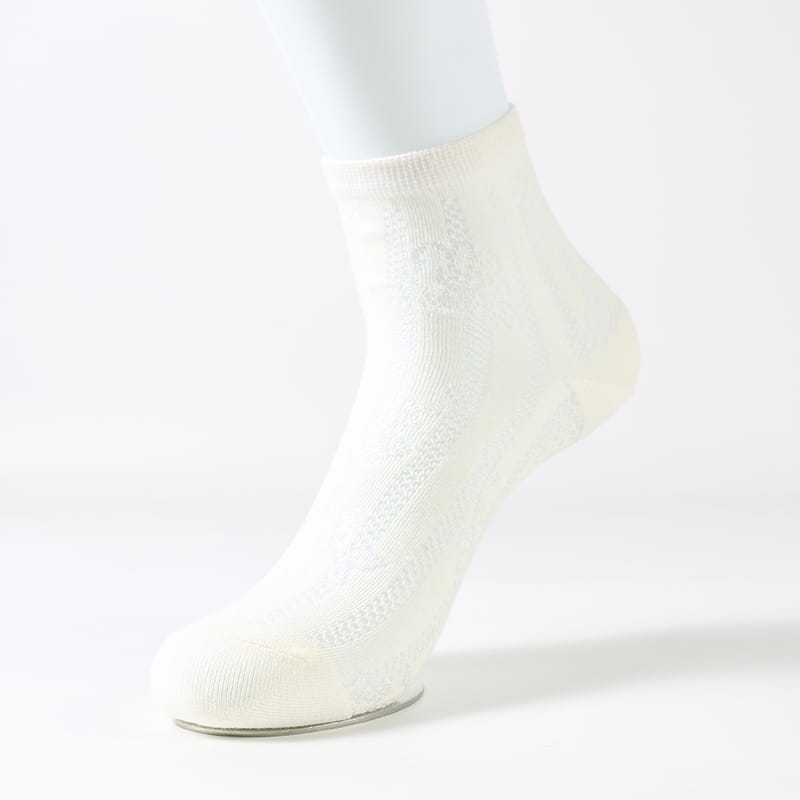 Chanvre antibactérien et déodorant fine rose fleur cachée chaussettes décontractées pour femmes