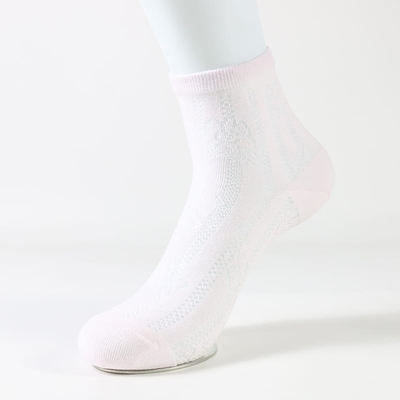 Chanvre antibactérien et déodorant fine rose fleur cachée chaussettes décontractées pour femmes