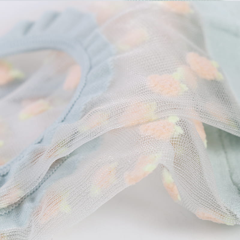 Chaussettes invisibles en soie et nylon transparentes pour femmes, motif floral, invisibles