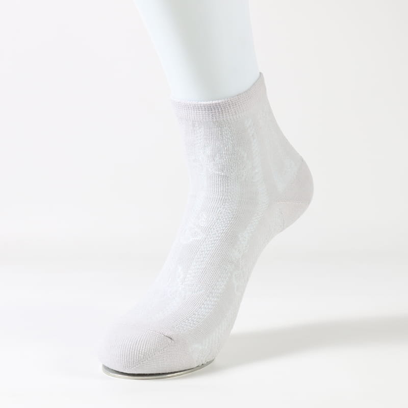 Chanvre antibactérien et déodorant fine rose fleur cachée chaussettes décontractées pour femmes