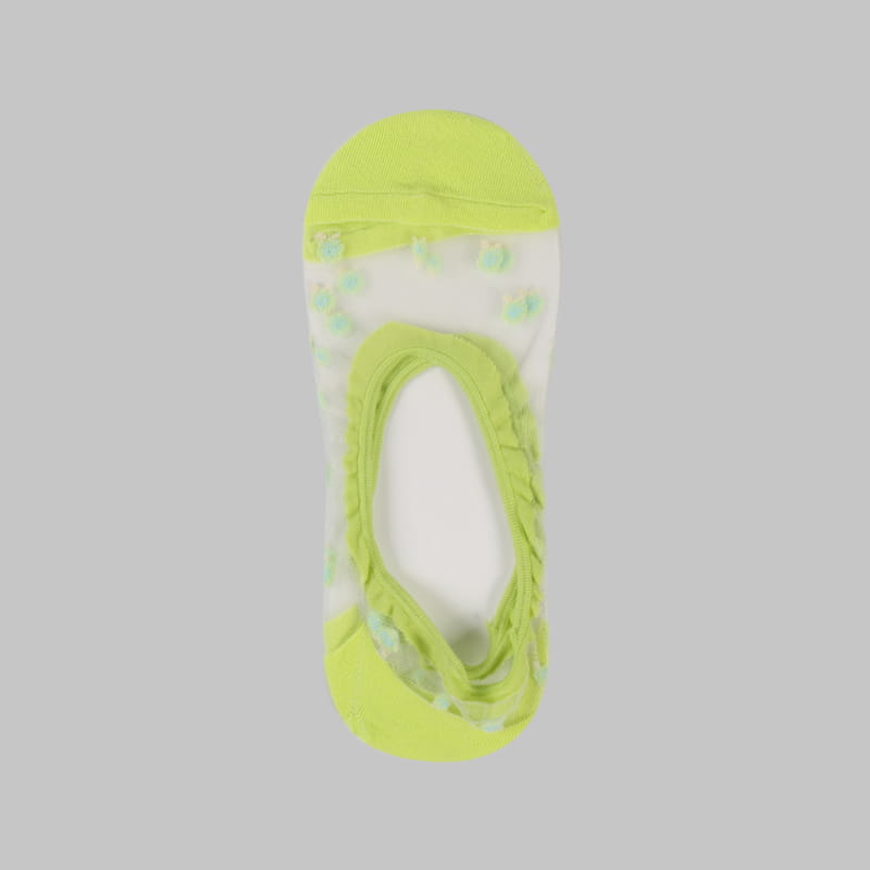 Chaussettes invisibles en soie et nylon transparentes pour femmes, motif floral, invisibles