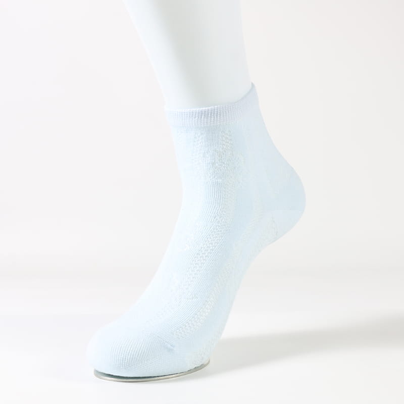 Chanvre antibactérien et déodorant fine rose fleur cachée chaussettes décontractées pour femmes