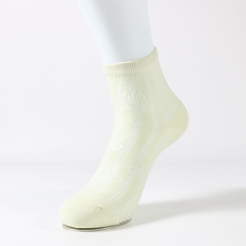 Chanvre antibactérien et déodorant fine rose fleur cachée chaussettes décontractées pour femmes