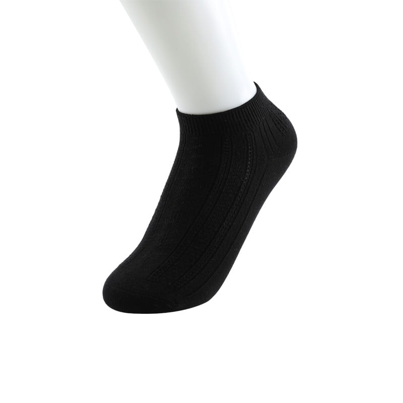 Loisirs et confort chaussettes bateau femme Double aiguille fleur de diamant couture à la main chaussettes en coton peigné doux