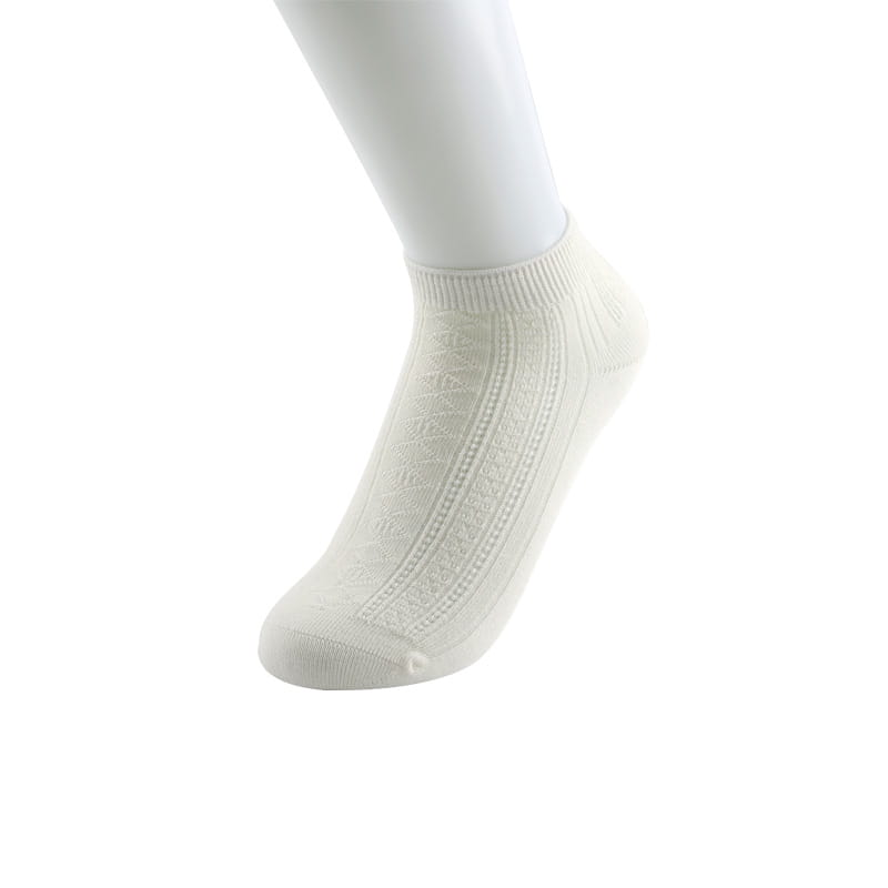 Loisirs et confort chaussettes bateau femme Double aiguille fleur de diamant couture à la main chaussettes en coton peigné doux