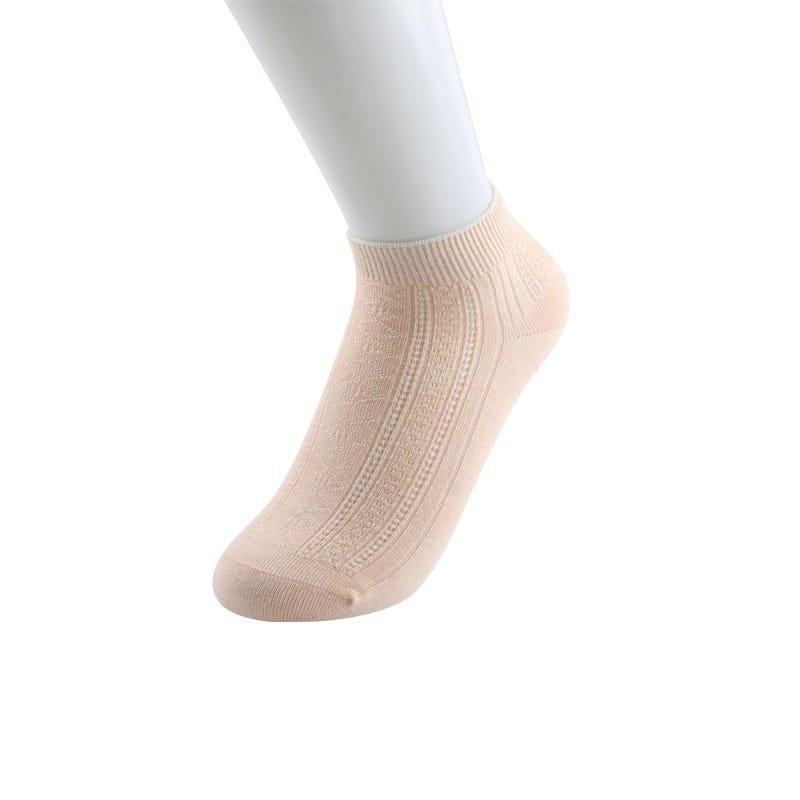 Loisirs et confort chaussettes bateau femme Double aiguille fleur de diamant couture à la main chaussettes en coton peigné doux