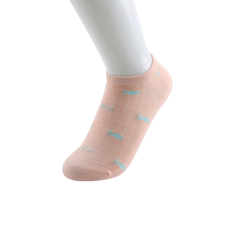 Chaussettes de bateau pour femmes, décontractées et confortables, en soie super douce, fleur de poisson, couture à la main