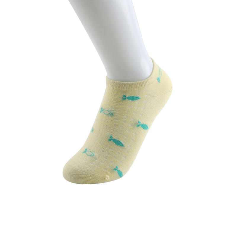 Chaussettes de bateau pour femmes, décontractées et confortables, en soie super douce, fleur de poisson, couture à la main