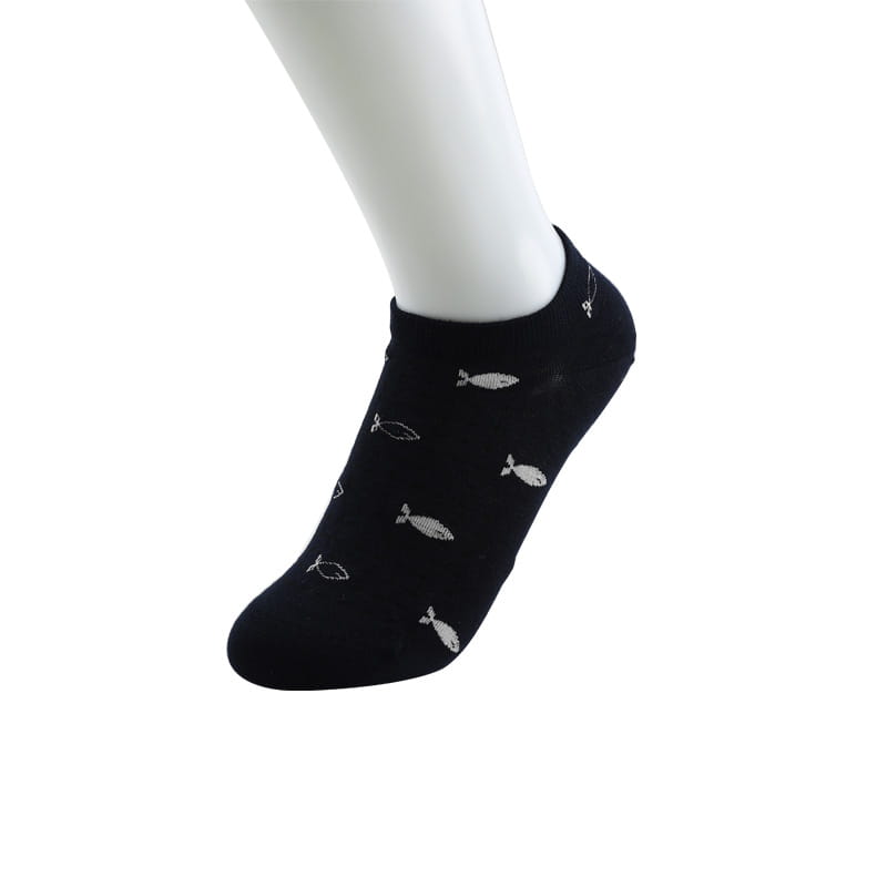 Chaussettes de bateau pour femmes, décontractées et confortables, en soie super douce, fleur de poisson, couture à la main