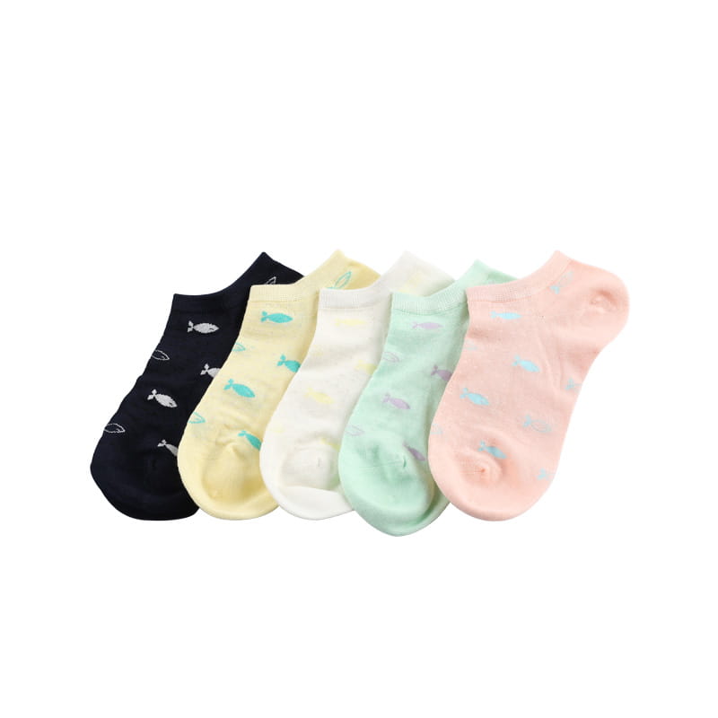 Chaussettes de bateau pour femmes, décontractées et confortables, en soie super douce, fleur de poisson, couture à la main