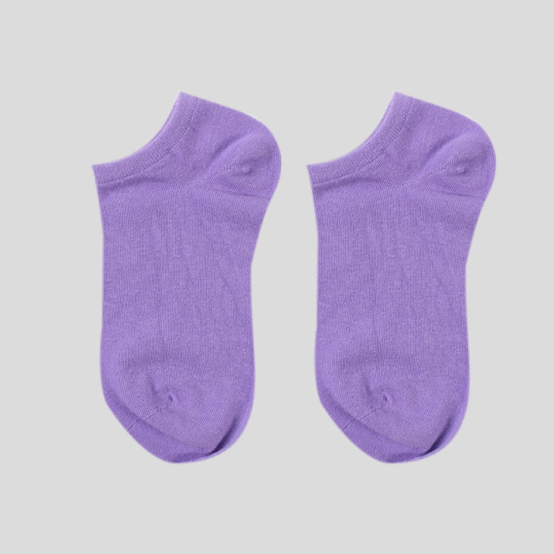 Chaussettes en coton pour femmes, vente en gros, couleur unie, coupe basse, invisibles, vente en gros