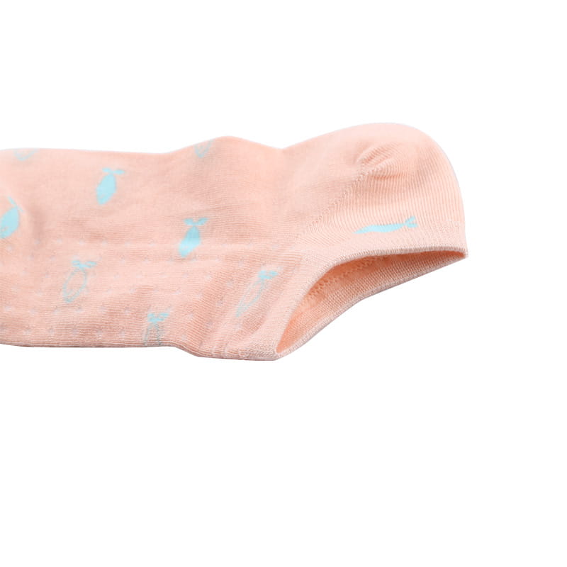 Chaussettes de bateau pour femmes, décontractées et confortables, en soie super douce, fleur de poisson, couture à la main