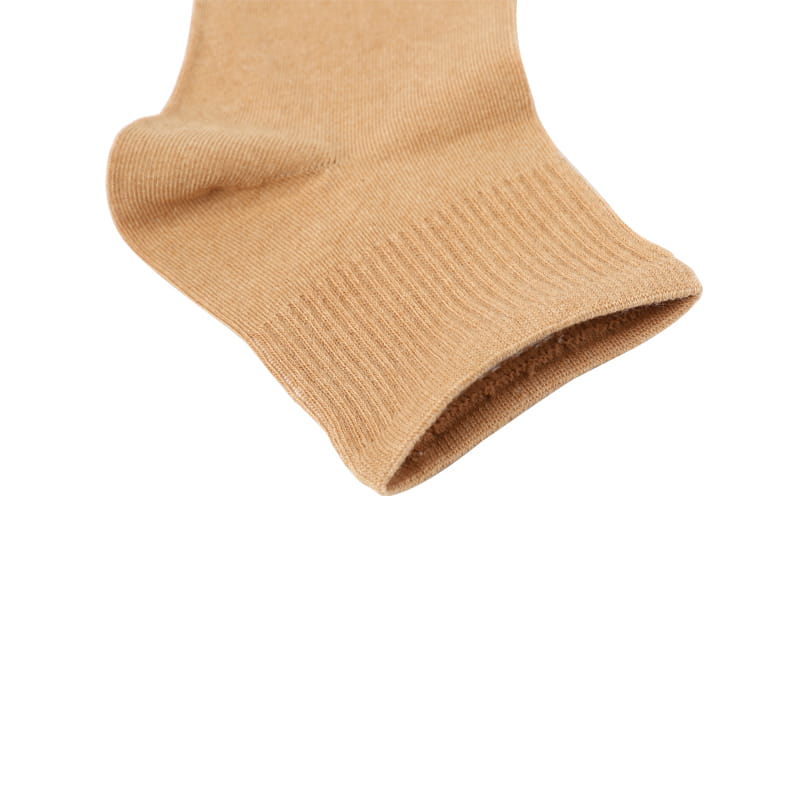 Chaussettes en coton doux de couleur naturelle pour femmes, chaussettes de sport élastiques cousues à la main, printemps et été