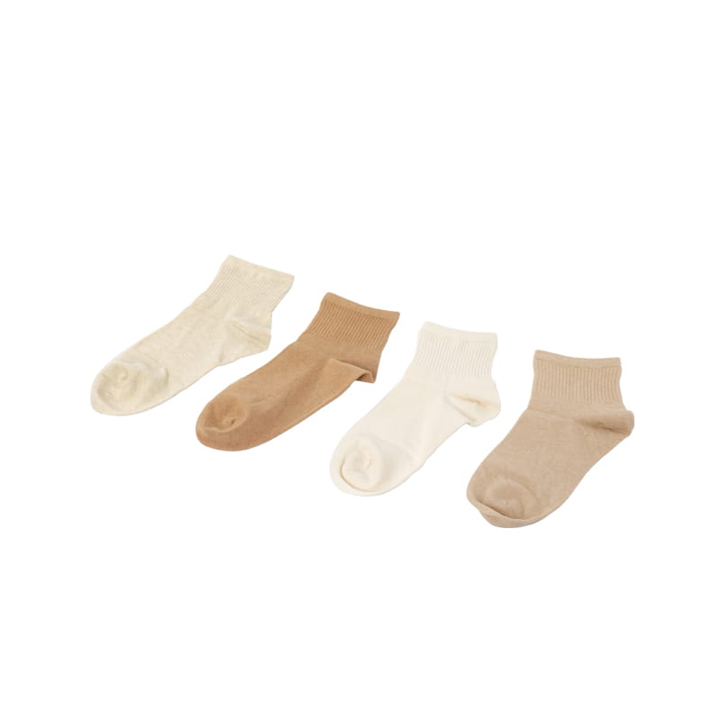 Chaussettes en coton doux de couleur naturelle pour femmes, chaussettes de sport élastiques cousues à la main, printemps et été