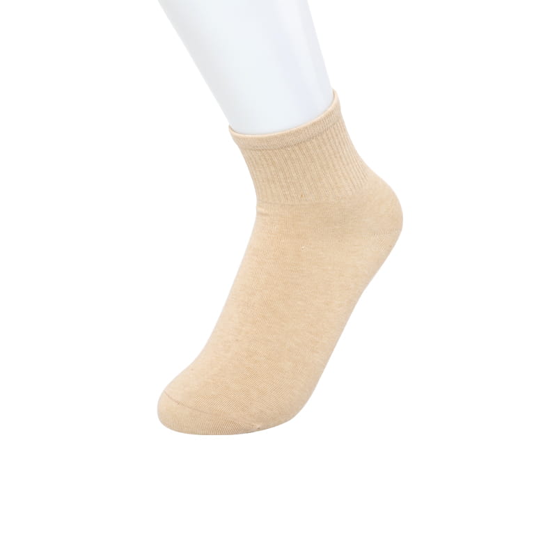 Chaussettes en coton doux de couleur naturelle pour femmes, chaussettes de sport élastiques cousues à la main, printemps et été