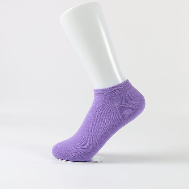 Chaussettes en coton pour femmes, vente en gros, couleur unie, coupe basse, invisibles, vente en gros