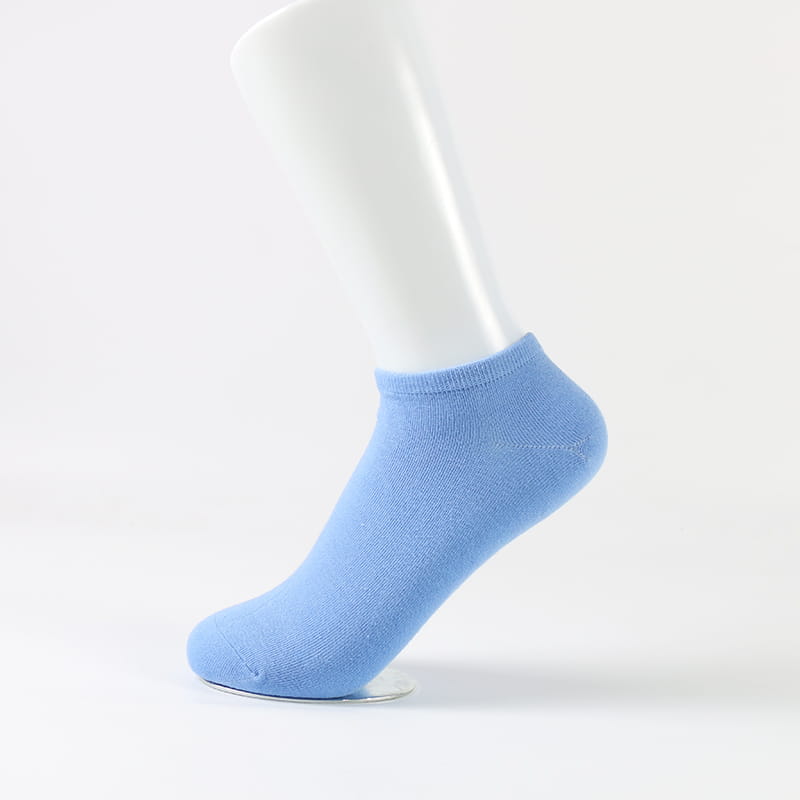 Chaussettes en coton pour femmes, vente en gros, couleur unie, coupe basse, invisibles, vente en gros