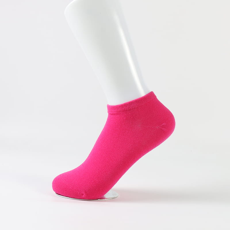 Chaussettes en coton pour femmes, vente en gros, couleur unie, coupe basse, invisibles, vente en gros