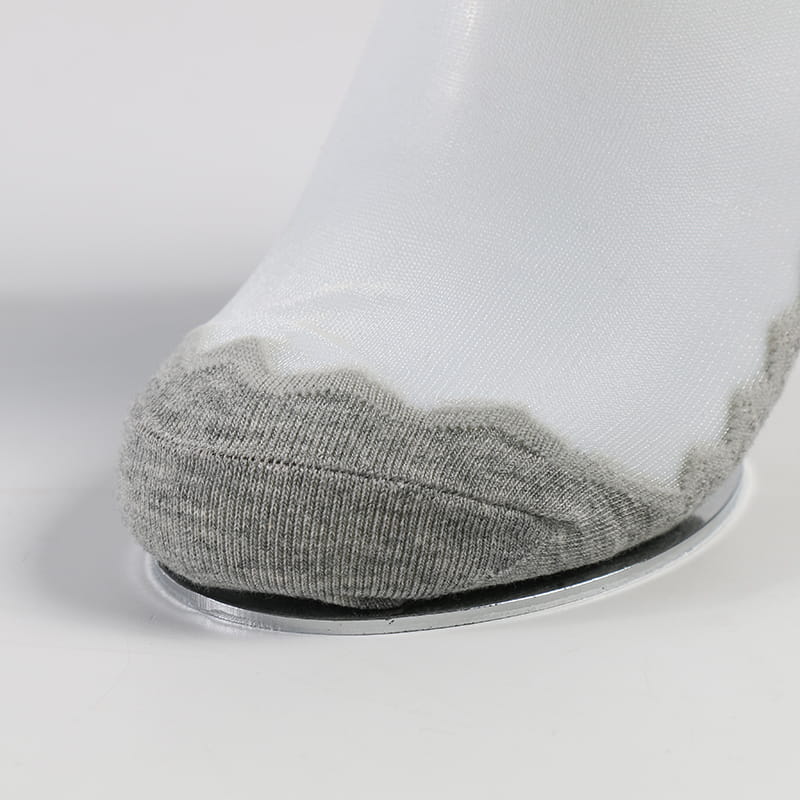 Chaussettes d'été en dentelle avec nœud papillon pour femmes, confortables, transparentes, en soie cristal