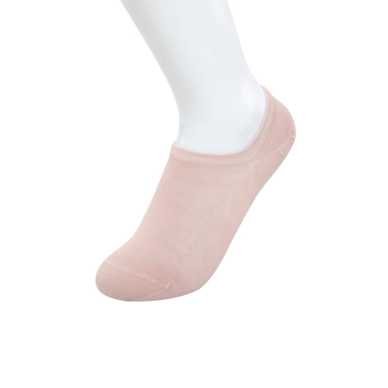 Chaussettes femme ultra fines en coton peigné nylon couleur auron plates cousues main