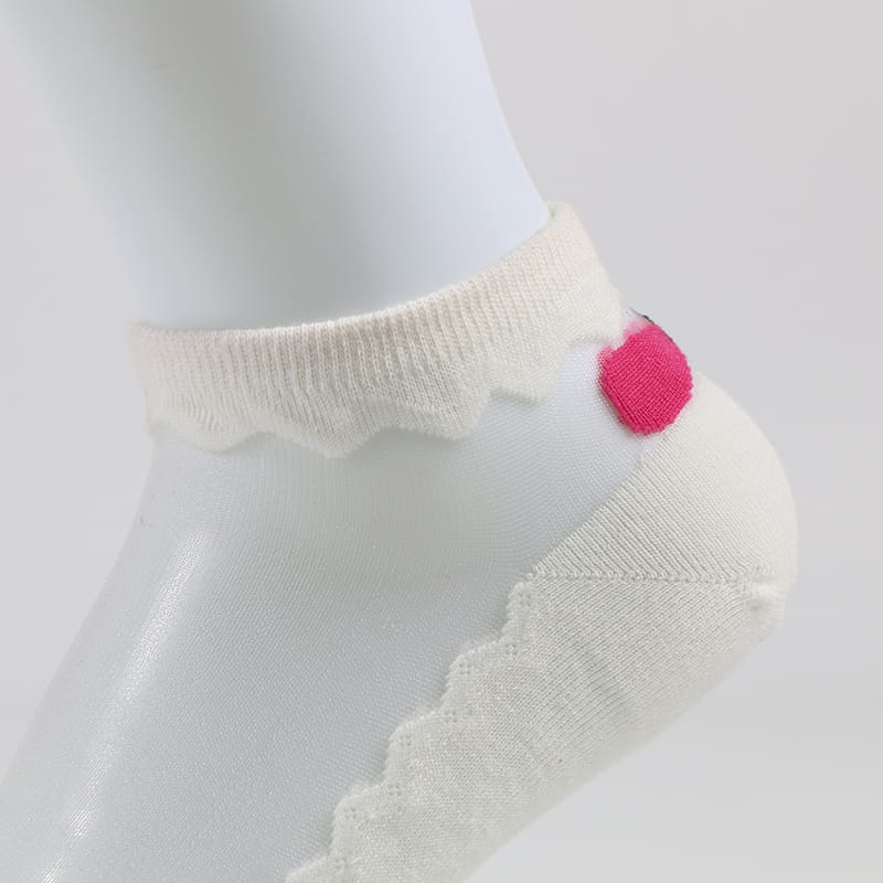 Chaussettes d'été en dentelle avec nœud papillon pour femmes, confortables, transparentes, en soie cristal