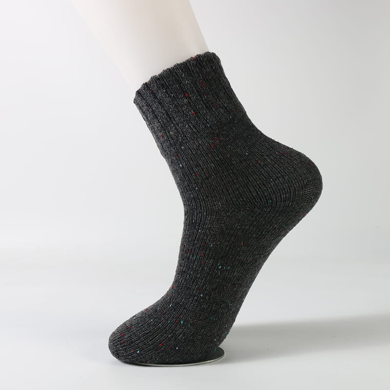 Chaussettes en laine tricotées pour femmes, douces, confortables, épaisses et chaudes, de haute qualité, vente en gros, hiver