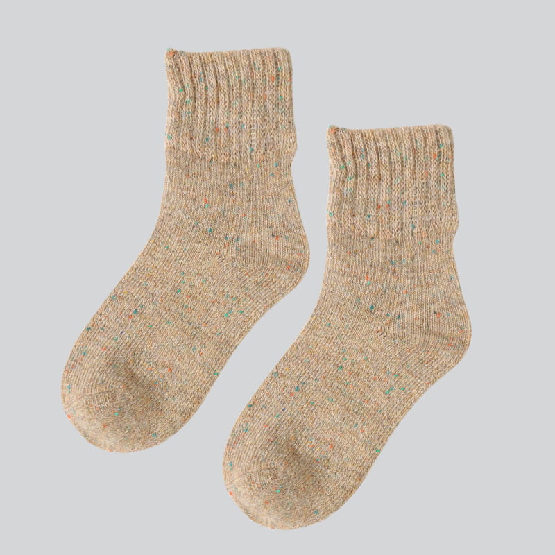 Chaussettes en laine tricotées pour femmes, douces, confortables, épaisses et chaudes, de haute qualité, vente en gros, hiver