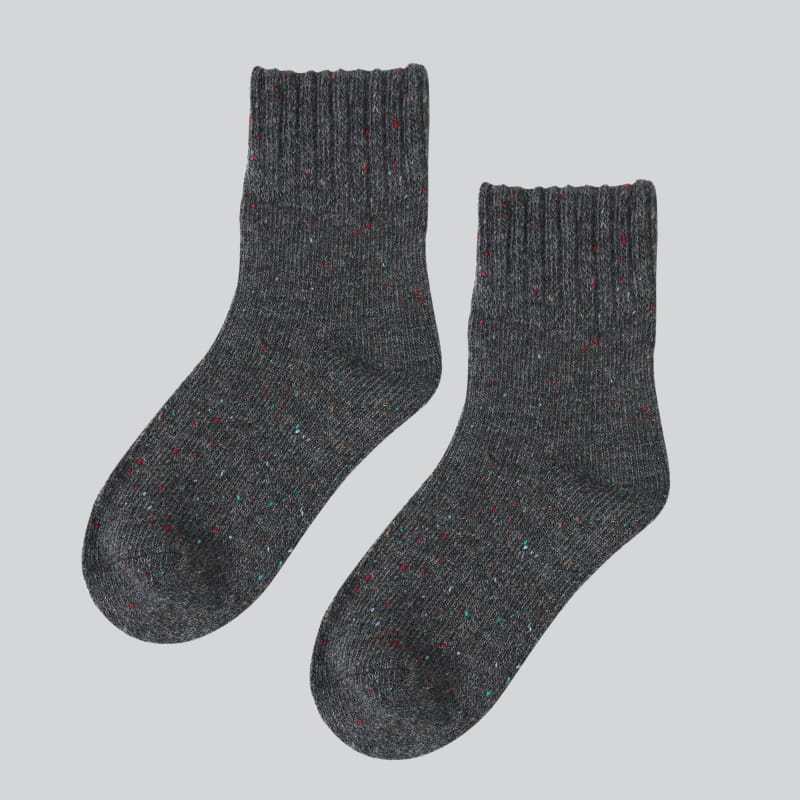 Chaussettes en laine tricotées pour femmes, douces, confortables, épaisses et chaudes, de haute qualité, vente en gros, hiver