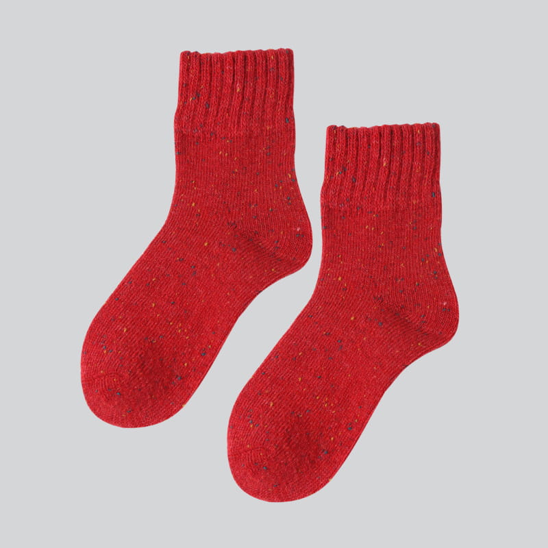 Chaussettes en laine tricotées pour femmes, douces, confortables, épaisses et chaudes, de haute qualité, vente en gros, hiver