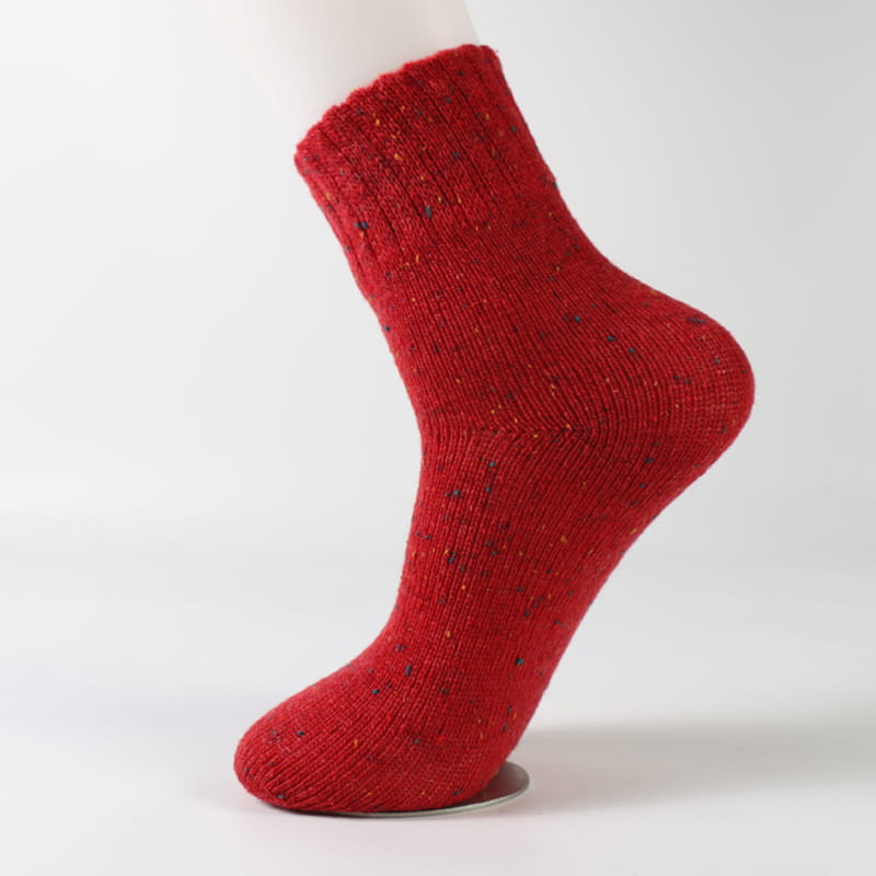 Chaussettes en laine tricotées pour femmes, douces, confortables, épaisses et chaudes, de haute qualité, vente en gros, hiver