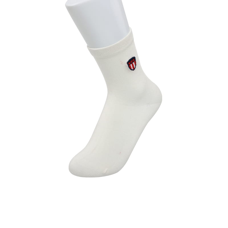 Noeud brodé en soie super douce avec chaussettes renforcées cousues à la main pour femme.