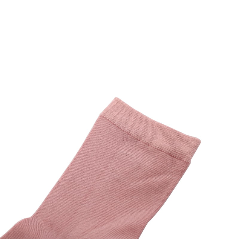 Noeud brodé en soie super douce avec chaussettes renforcées cousues à la main pour femme.