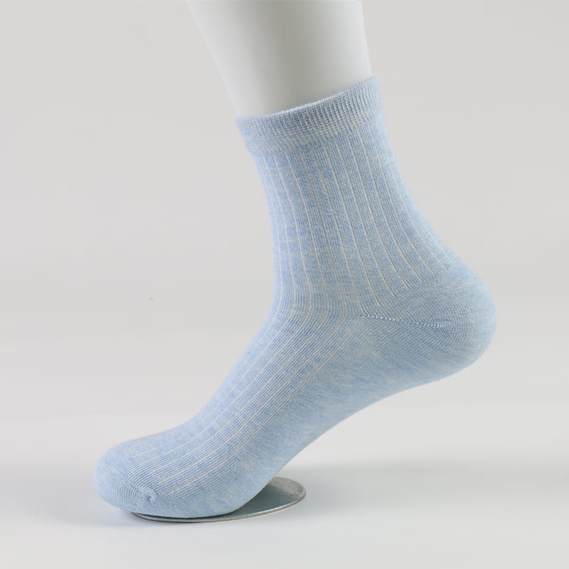 6 couleurs en gros coton Teen Tube blanc Crew femmes chaussettes d'hiver