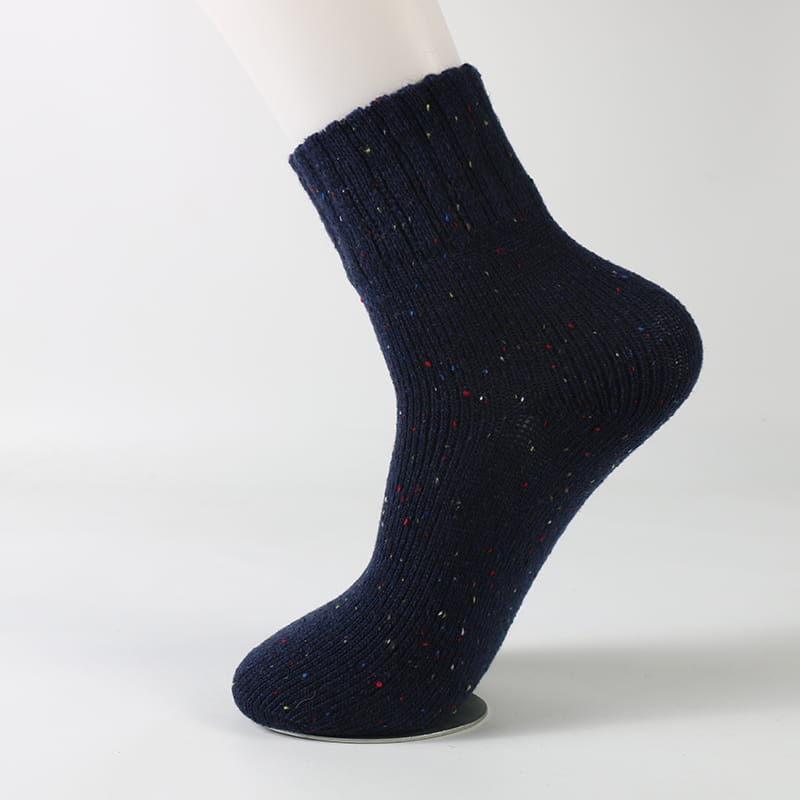 Chaussettes en laine tricotées pour femmes, douces, confortables, épaisses et chaudes, de haute qualité, vente en gros, hiver