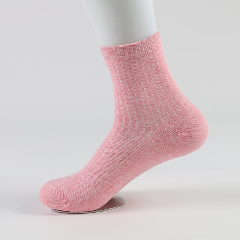 6 couleurs en gros coton Teen Tube blanc Crew femmes chaussettes d'hiver