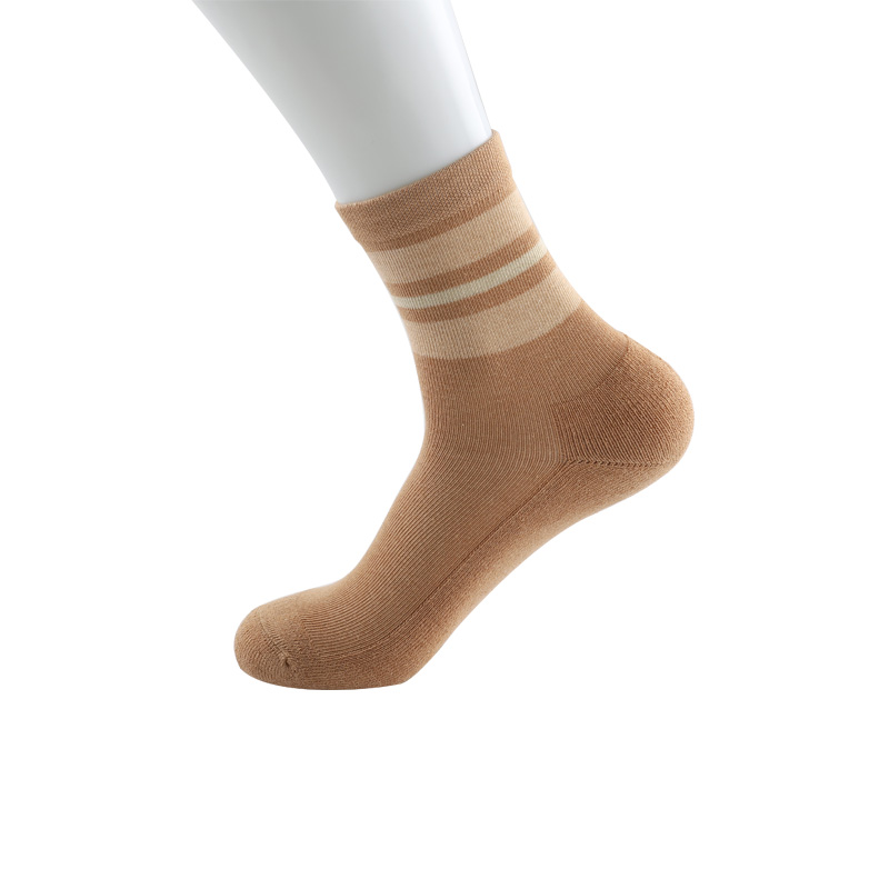 Chaussettes en coton de couleur naturelle pour femmes, absolument confortables, antibactériennes, déodorantes, nouvelle collection d'automne, en éponge épaisse