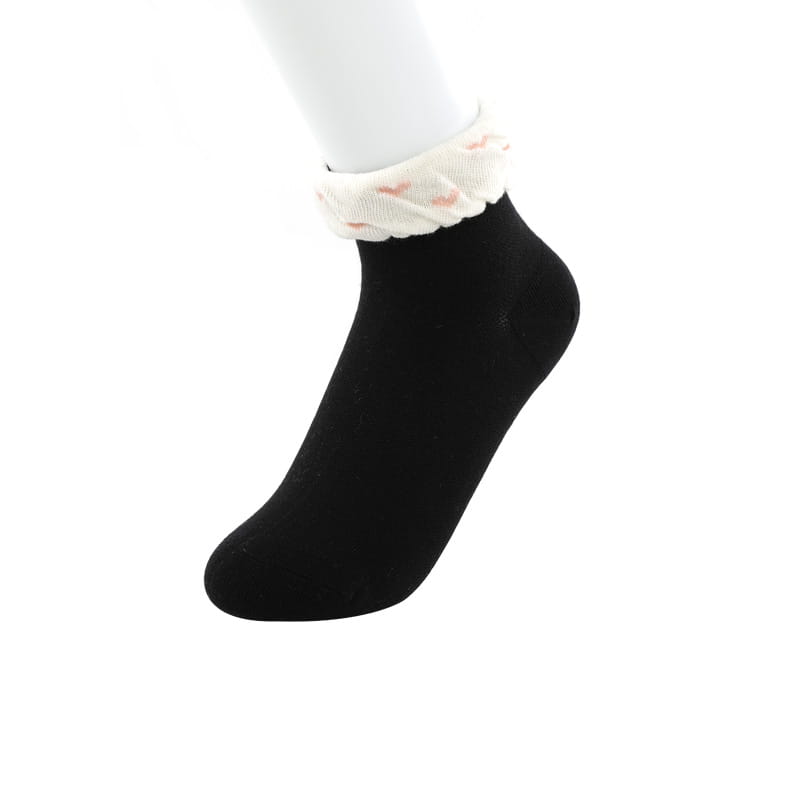 Chaussettes personnalisées à bouche ample pour femmes, chaussettes en coton de couleur Pure, à la mode sauvage