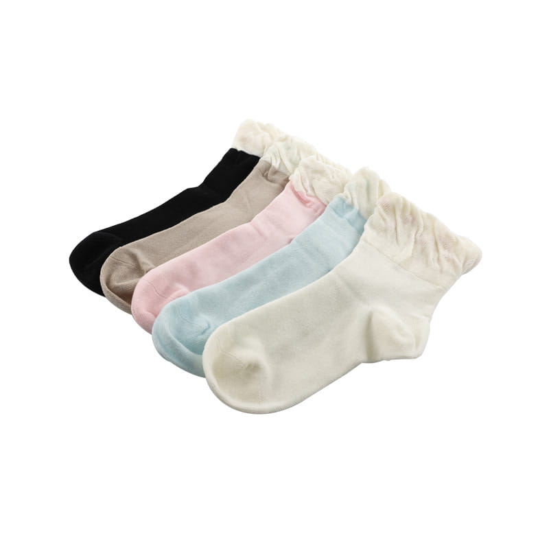 Chaussettes personnalisées à bouche ample pour femmes, chaussettes en coton de couleur Pure, à la mode sauvage