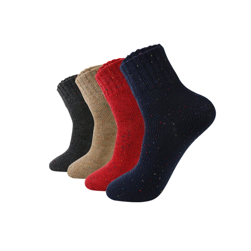 Chaussettes en laine tricotées pour femmes, douces, confortables, épaisses et chaudes, de haute qualité, vente en gros, hiver