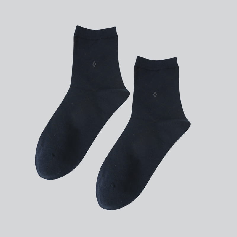 Chaussettes en coton peigné épais pour hommes, motif de notes d'automne et d'hiver, cousues à la main