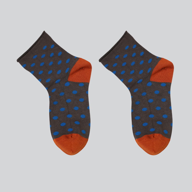 Chaussettes super douces en jacquard de soie filée à pois pour femmes