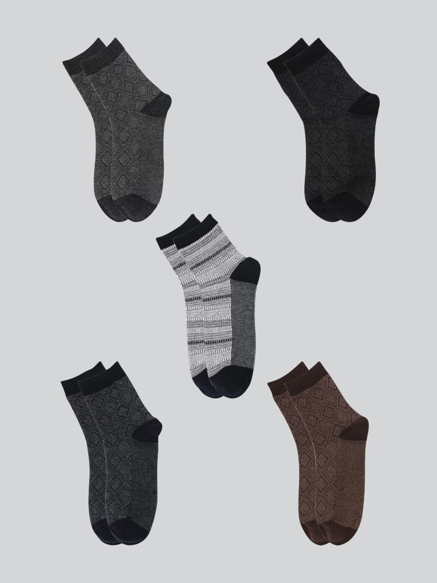 Chaussettes d'hiver en coton pour hommes, nouveau modèle de diamant, décontracté, Business, vente en gros