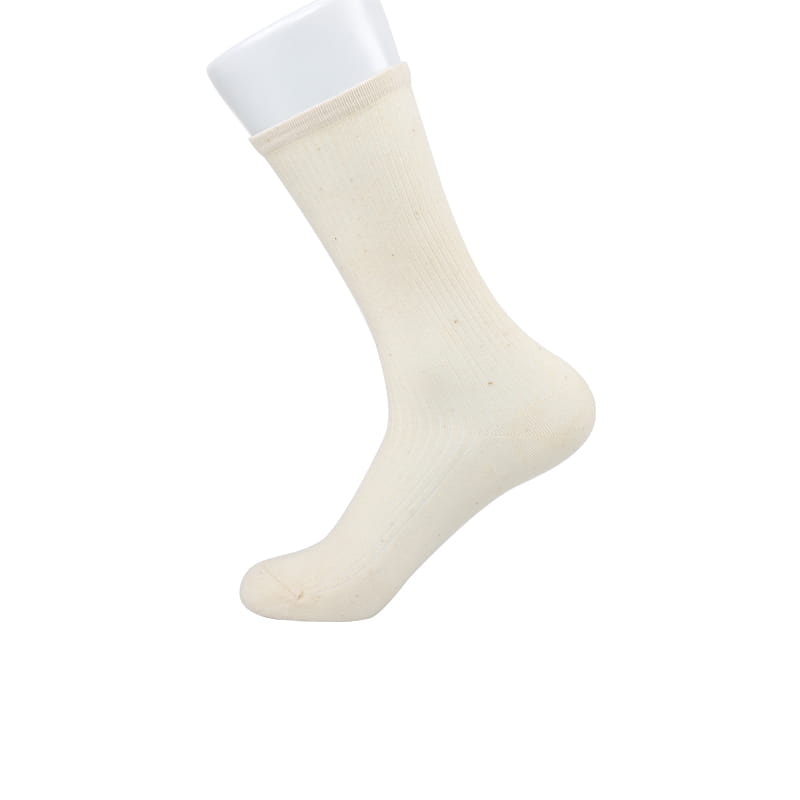 Coton de couleur naturelle 200 aiguilles pile de chaussettes pour femmes sacs en nylon de chaussettes douces cousues à la main pour femmes