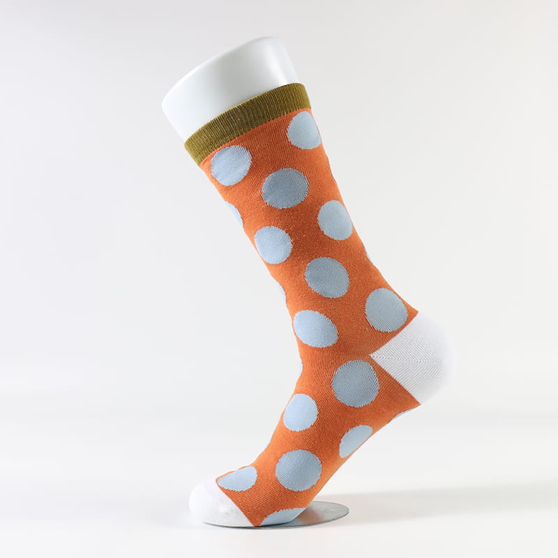 Nouveau produit Design d'usine mode rétro vague chaussettes en coton à pois